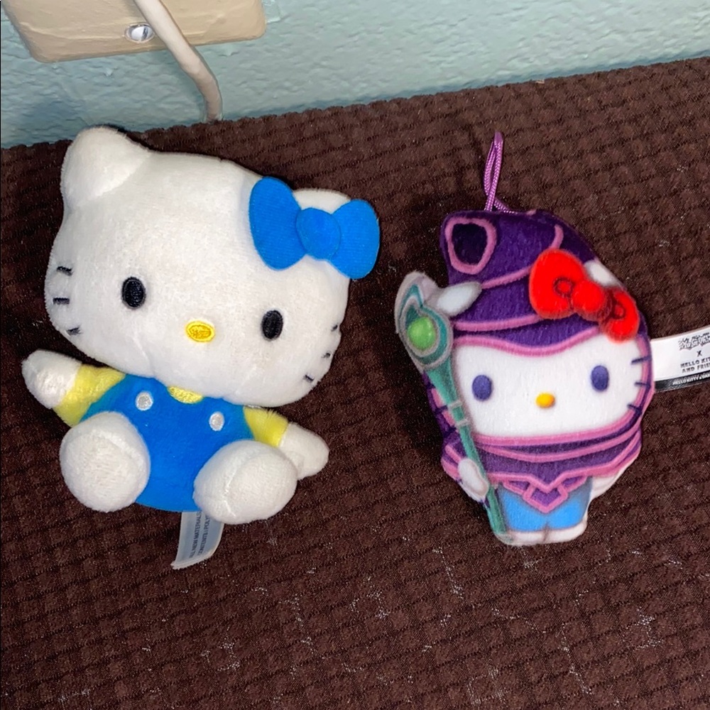 Hello Kitty Blue and Purple Stuffed Animals Collection